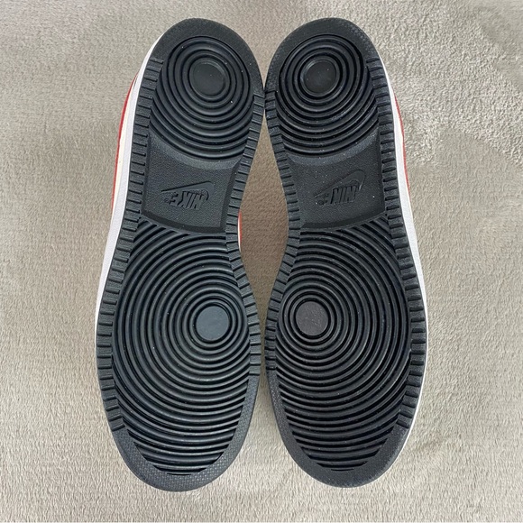 Nike Court Vision Low Sail Men's Sneakers Shoes Size 13 White Red Leather - Picture 10 of 11